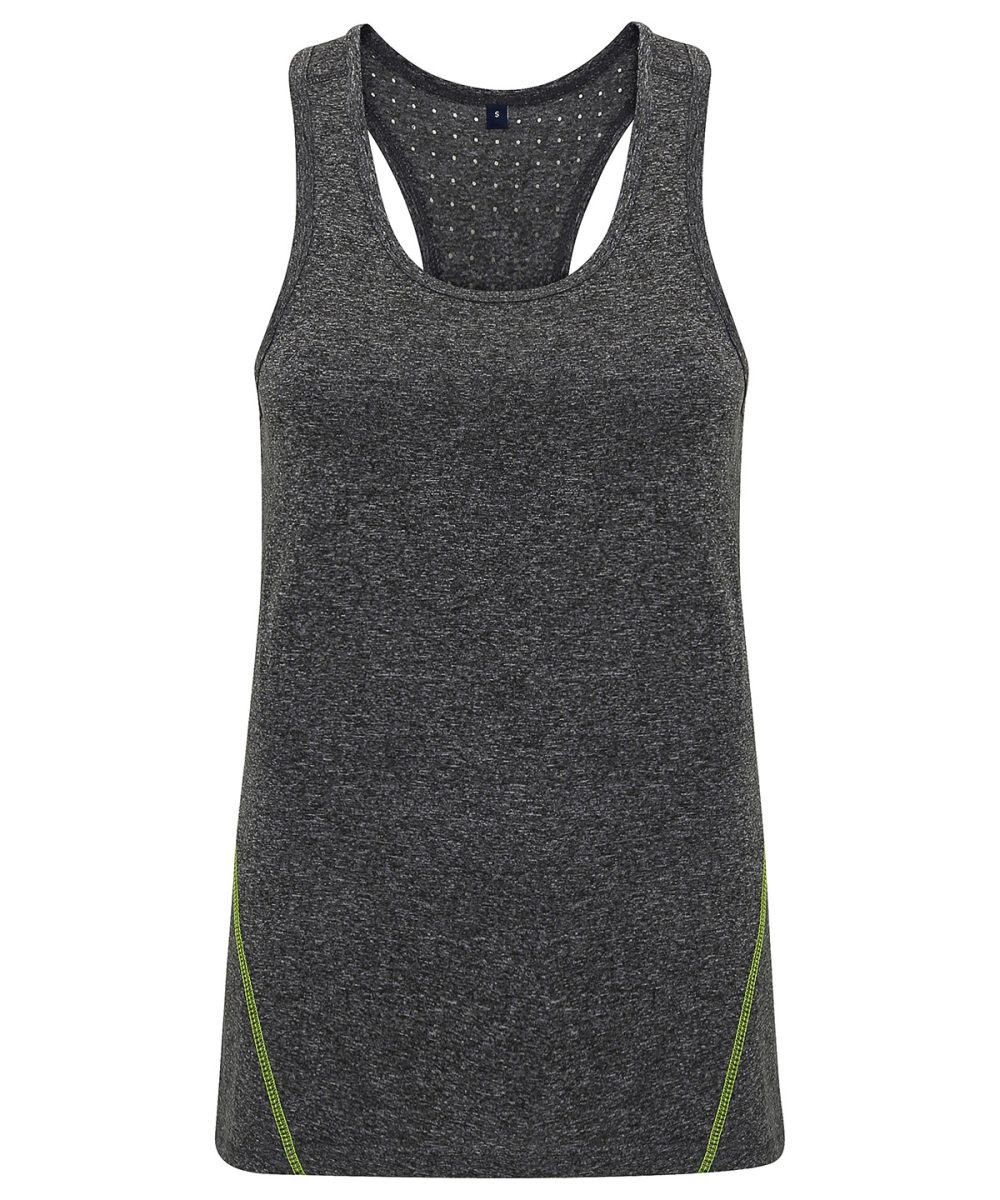 Black Melange Women's TriDri® 'laser cut' vest