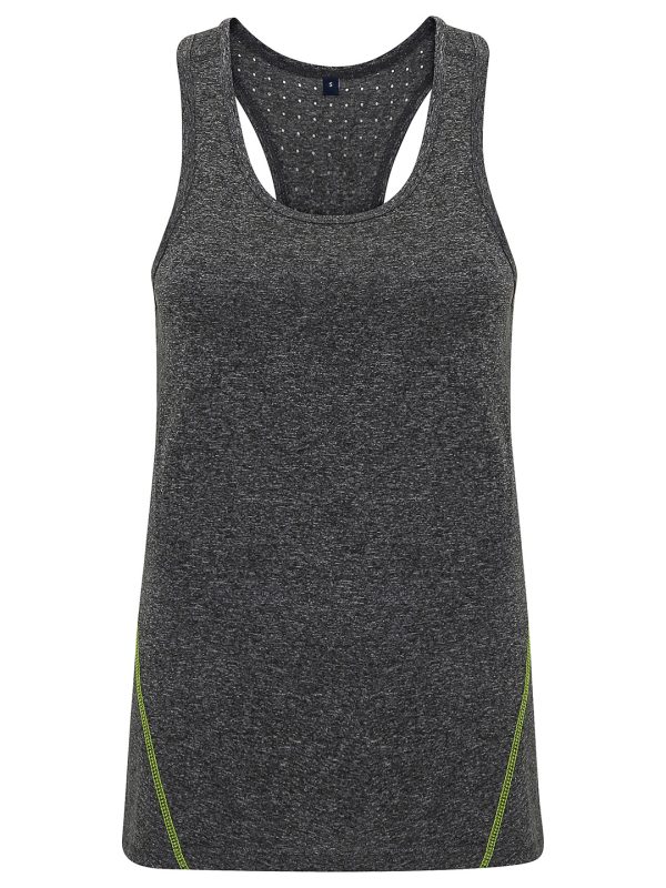 Black Melange Women's TriDri® 'laser cut' vest