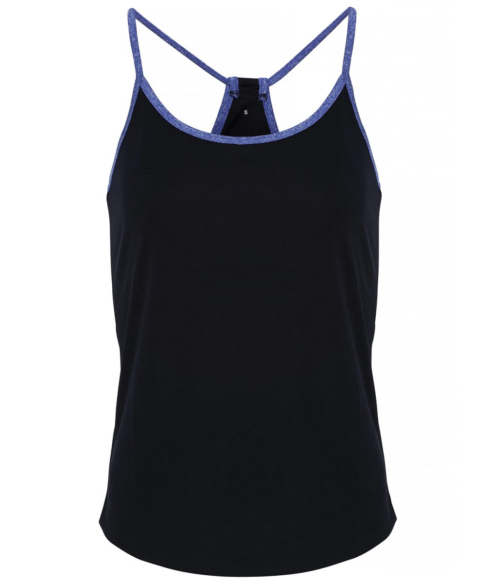 French Navy/Blue Melange Women's TriDri® yoga vest