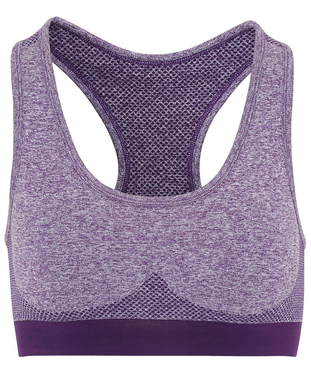 Purple TriDri® seamless '3D fit' multi-sport sculpt bra