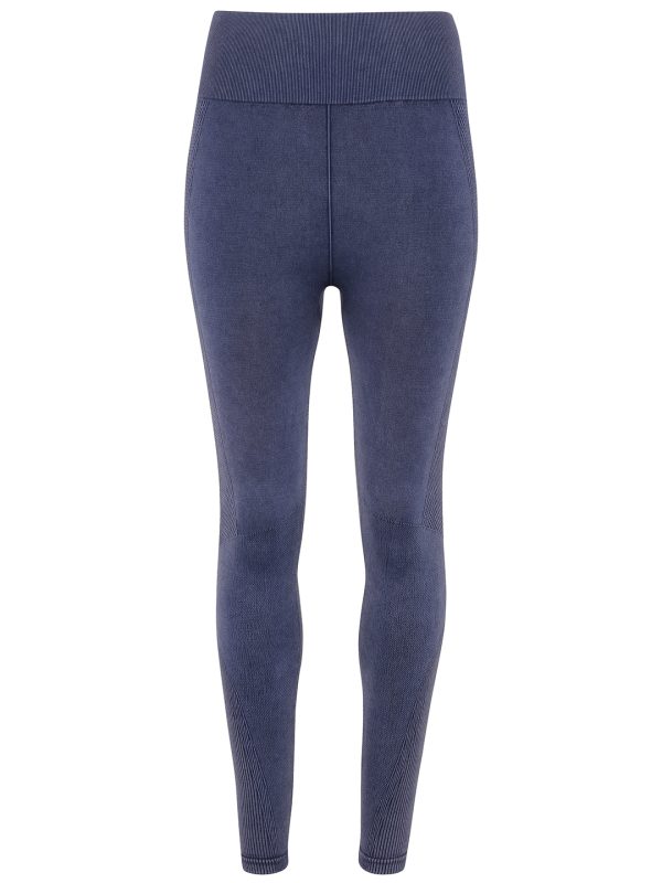 Indigo Denim Women's TriDri® seamless '3D fit' multi-sport denim look leggings