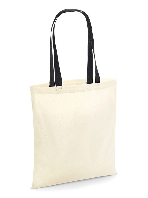 Natural/Black Bag for life - contrast handles