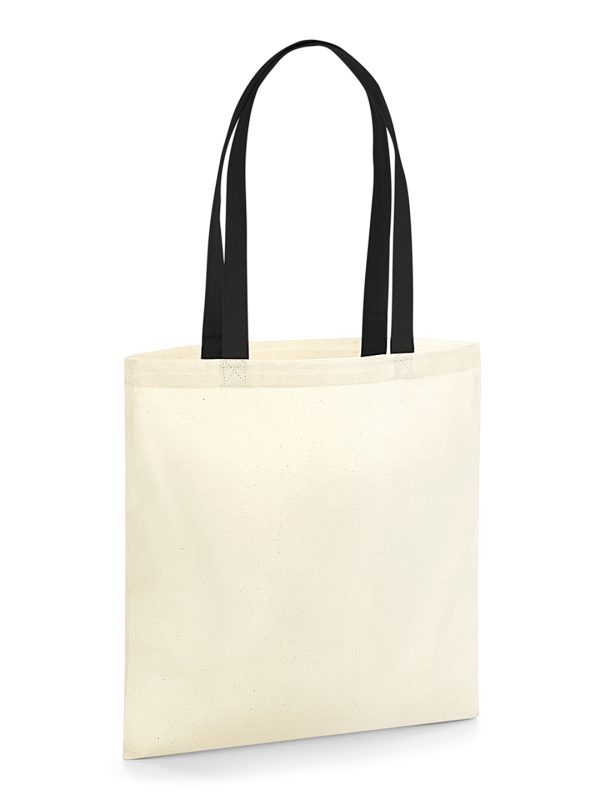 Natural/Black EarthAware® organic bag for life - contrast handles