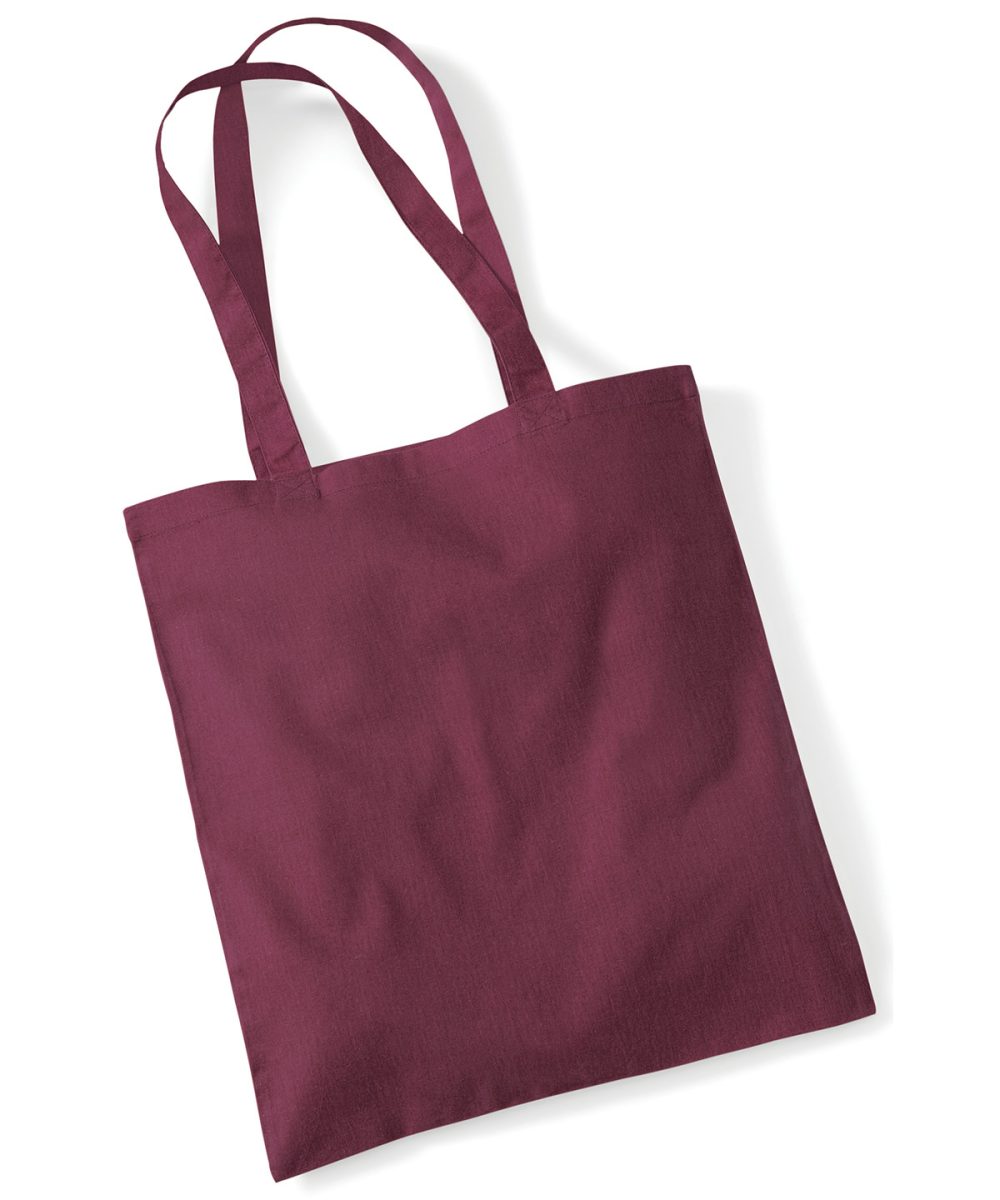 Burgundy Bag for life - long handles