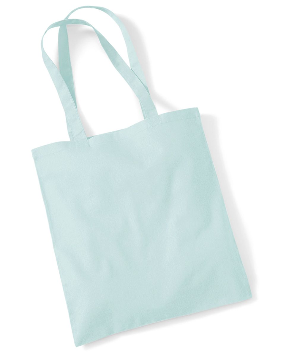 Pastel MInt Bag for life - long handles