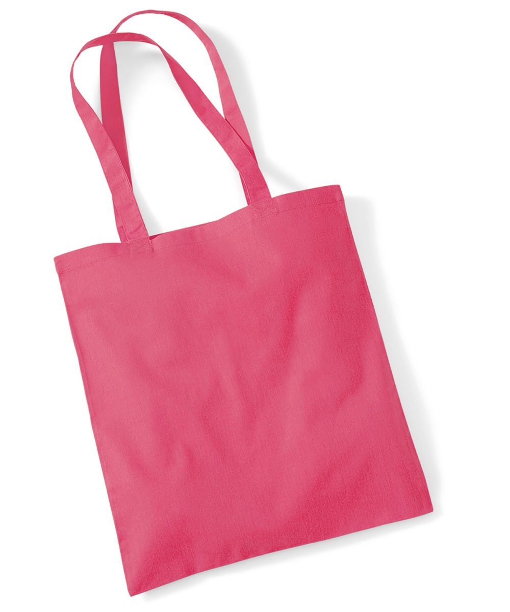 Raspberry Pink Bag for life - long handles