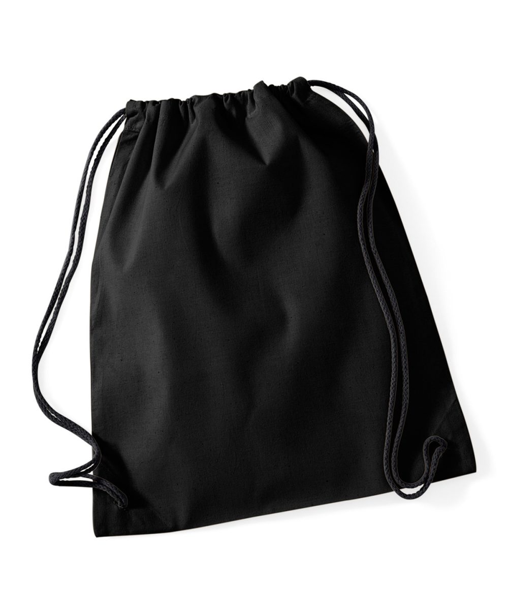 Black/Black Cotton gymsac