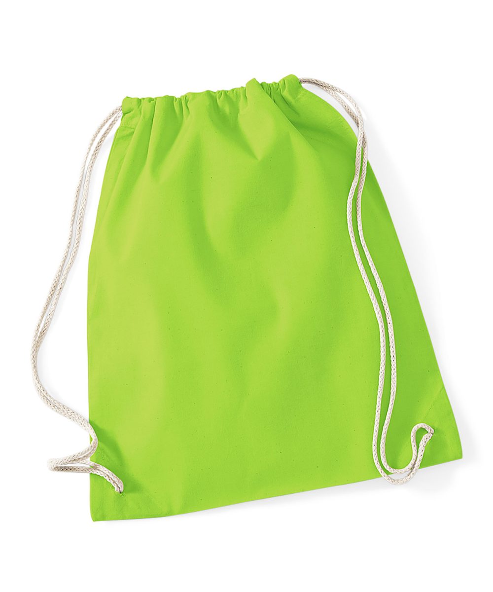 Lime Green Cotton gymsac