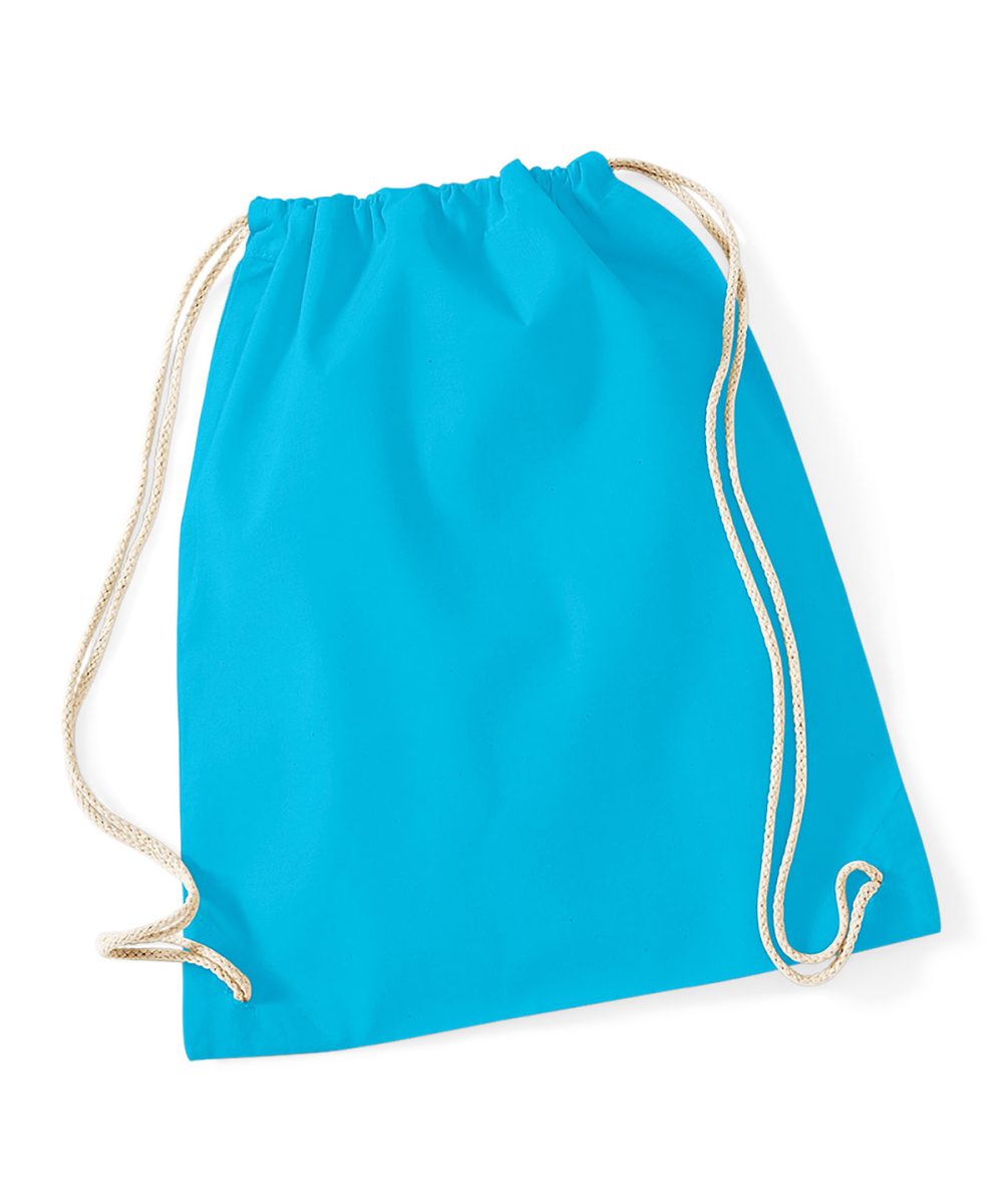 Surf Blue Cotton gymsac