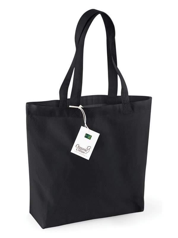 Black Organic cotton shopper