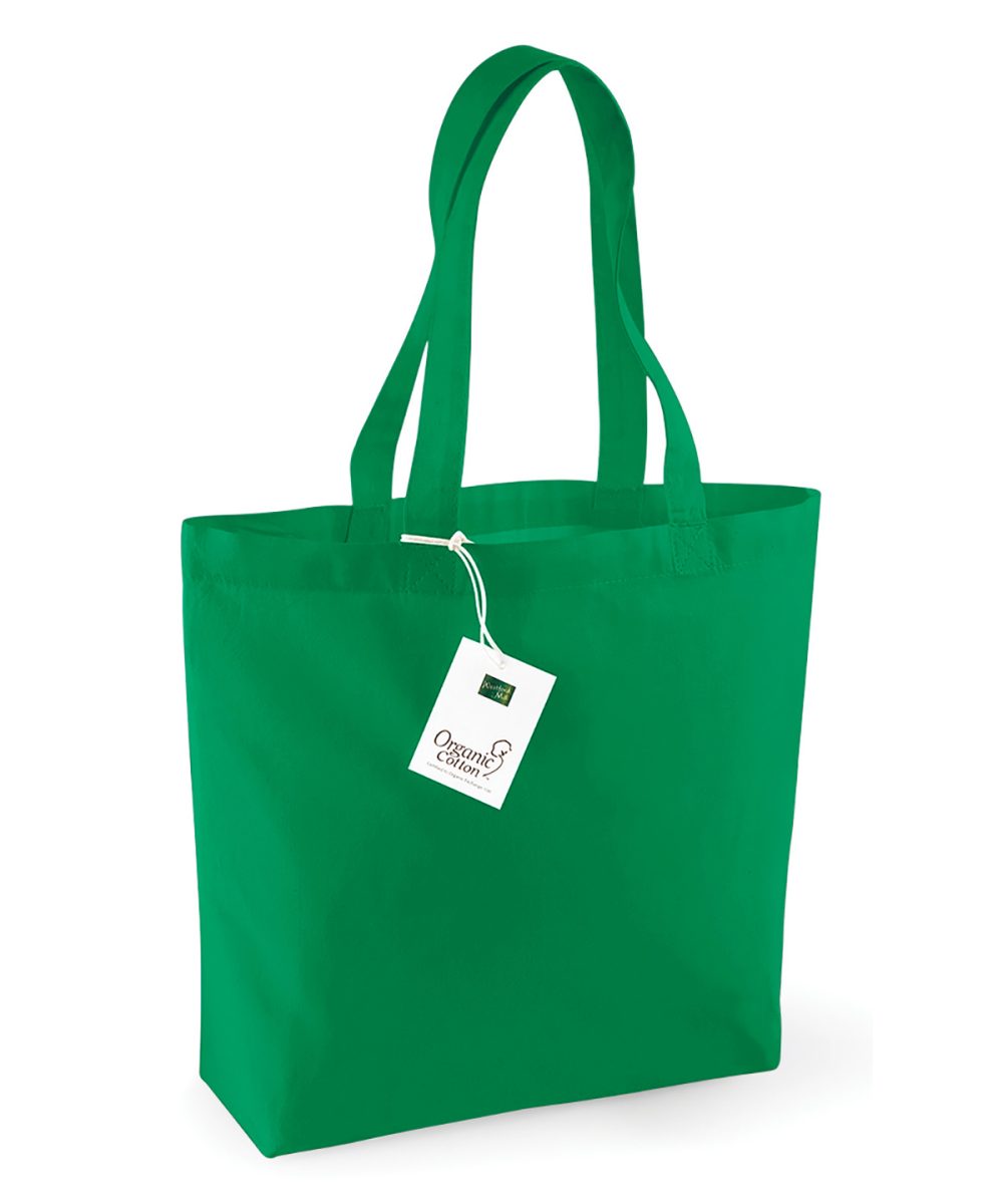 Kelly Green Organic cotton shopper