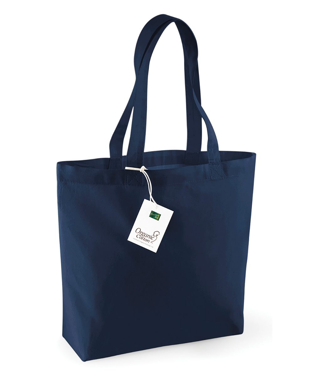 Navy Organic cotton shopper