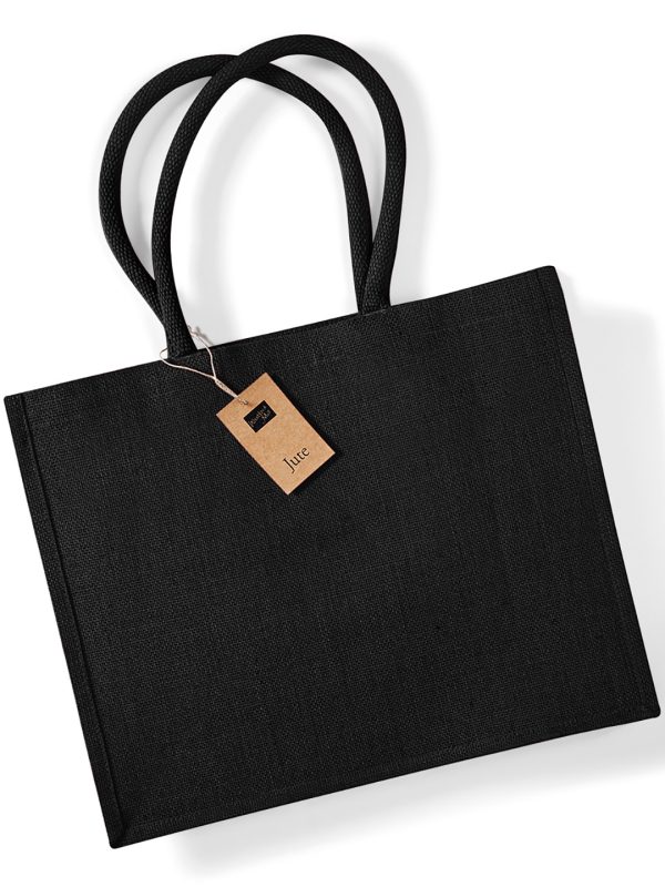 Black/Black Jute classic shopper