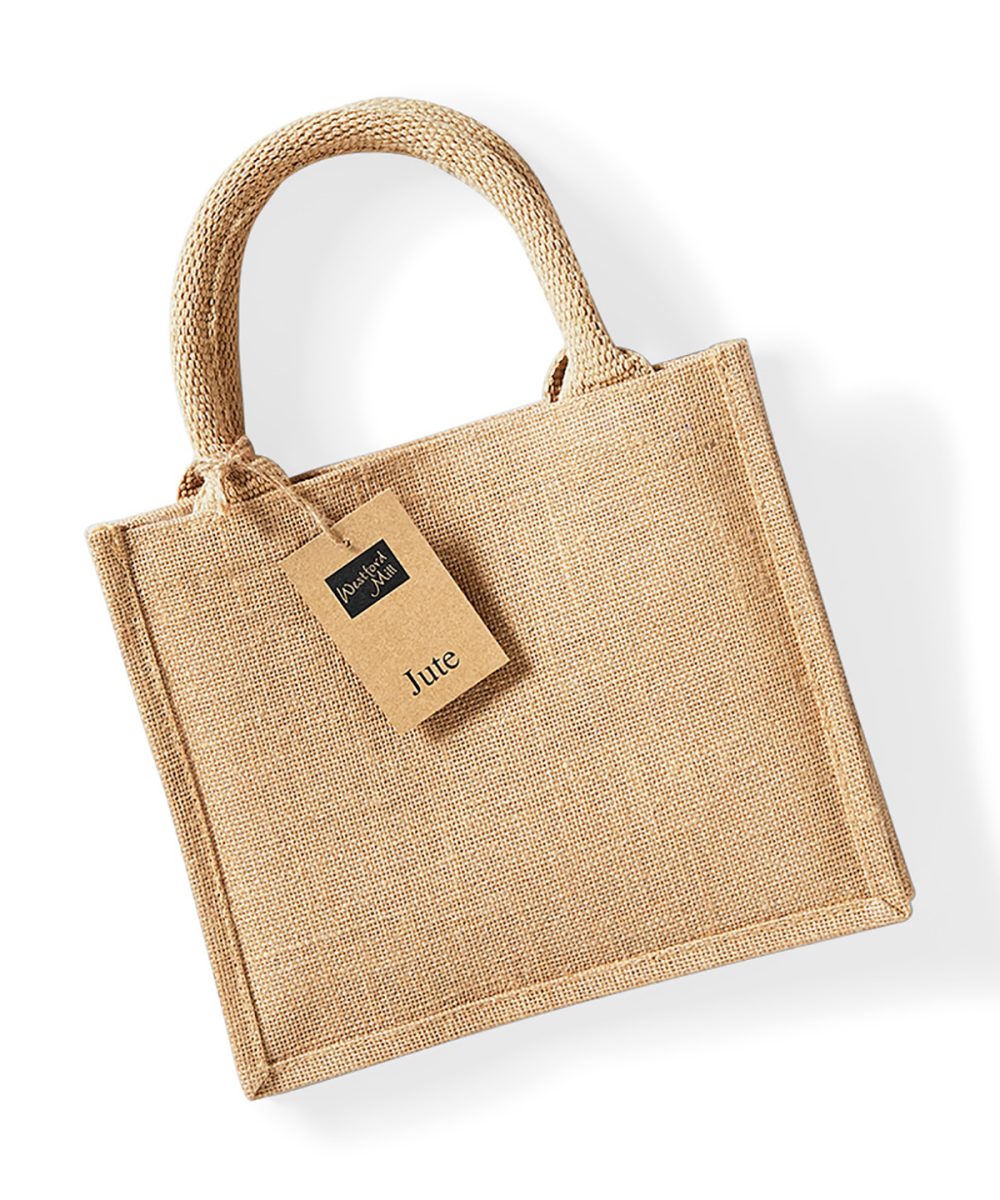 Natural Jute mini gift bag