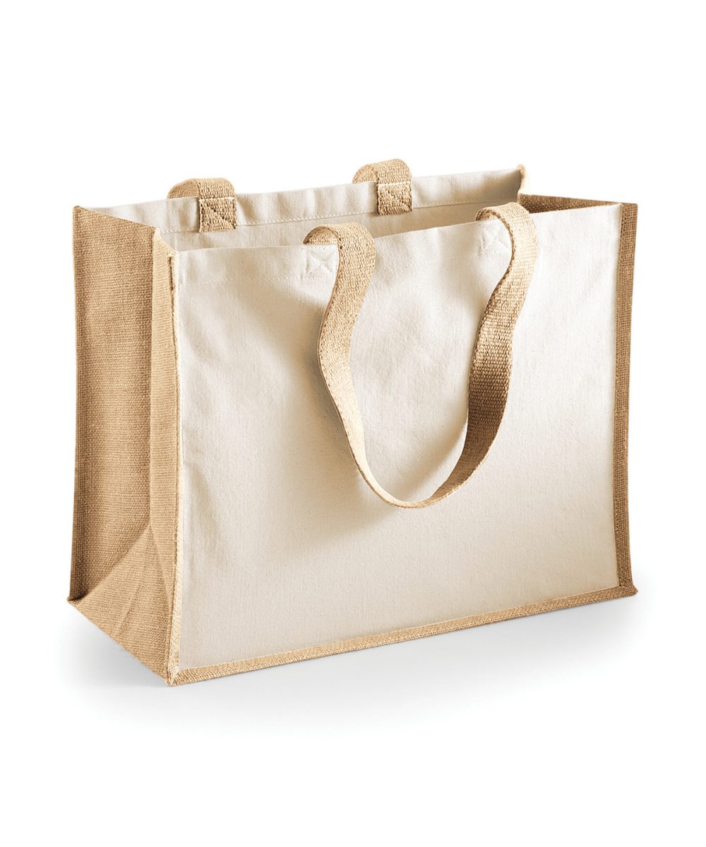 Natural Printers jute classic shopper