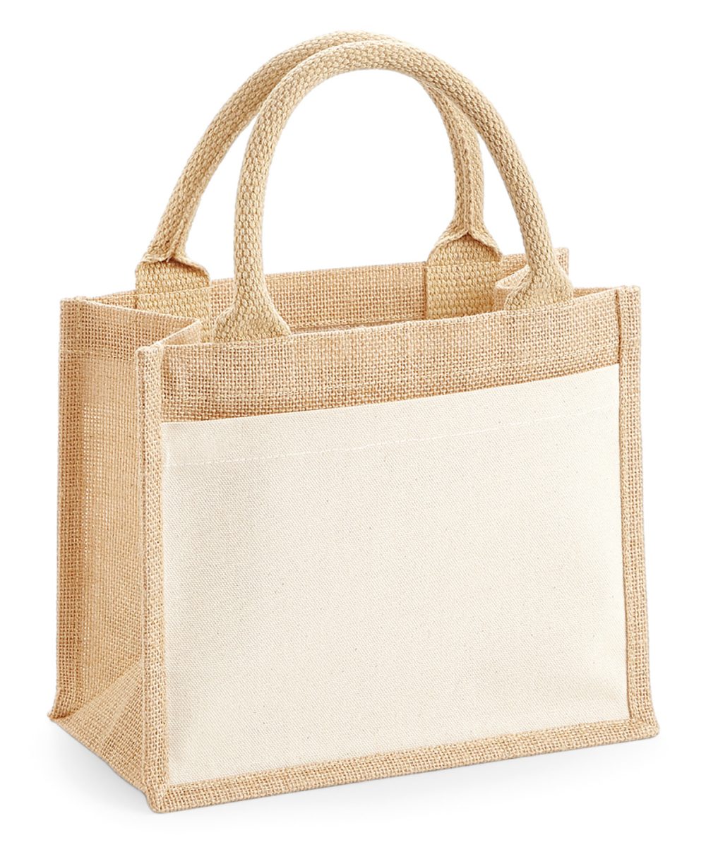 Natural Cotton pocket jute gift bag