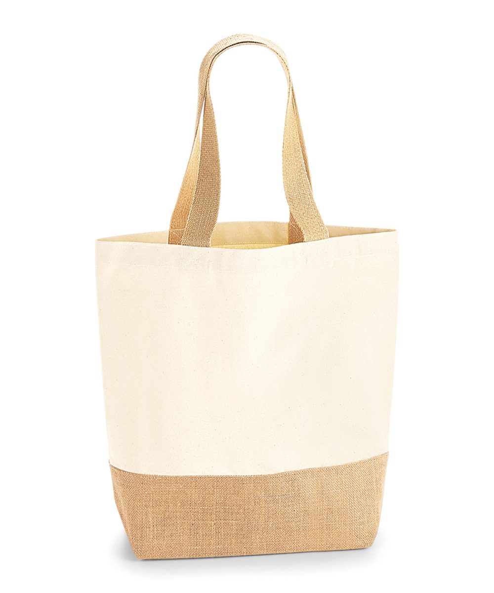 Natural Jute base canvas shopper