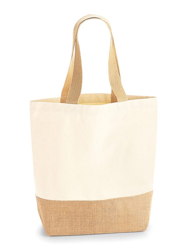 Natural Jute base canvas shopper