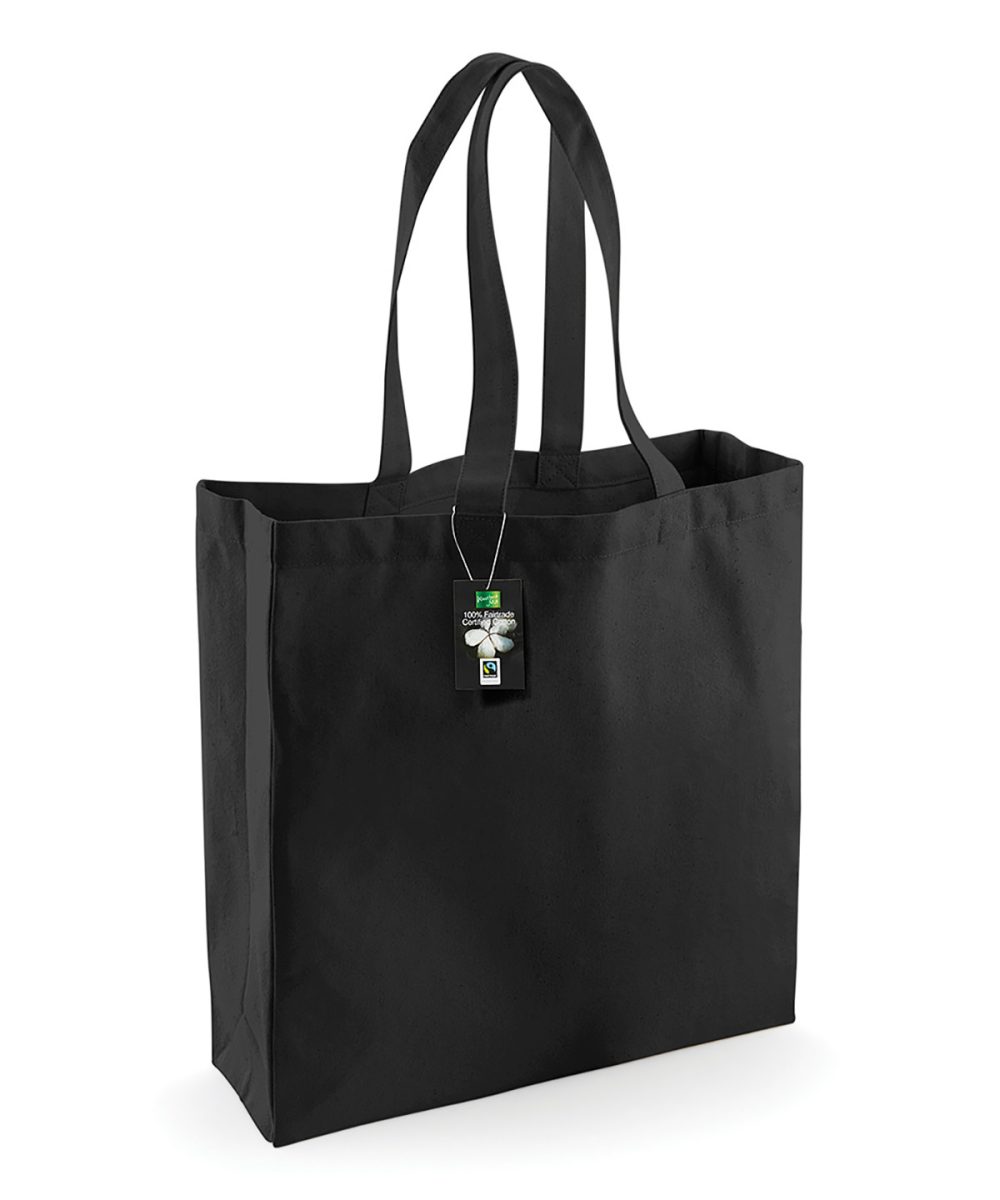 Black Fairtrade cotton classic shopper