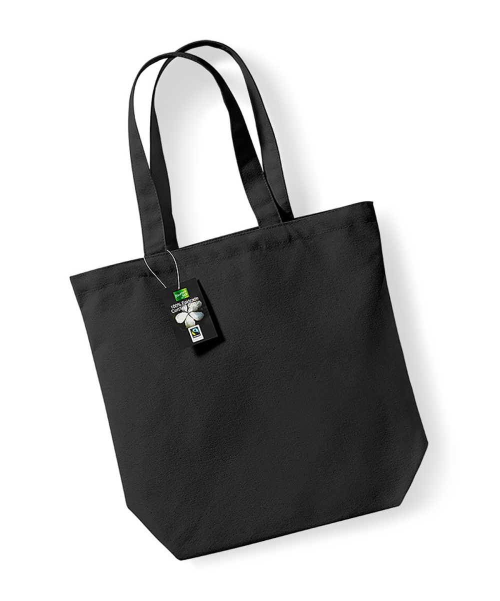 Black Fairtrade cotton Camden shopper