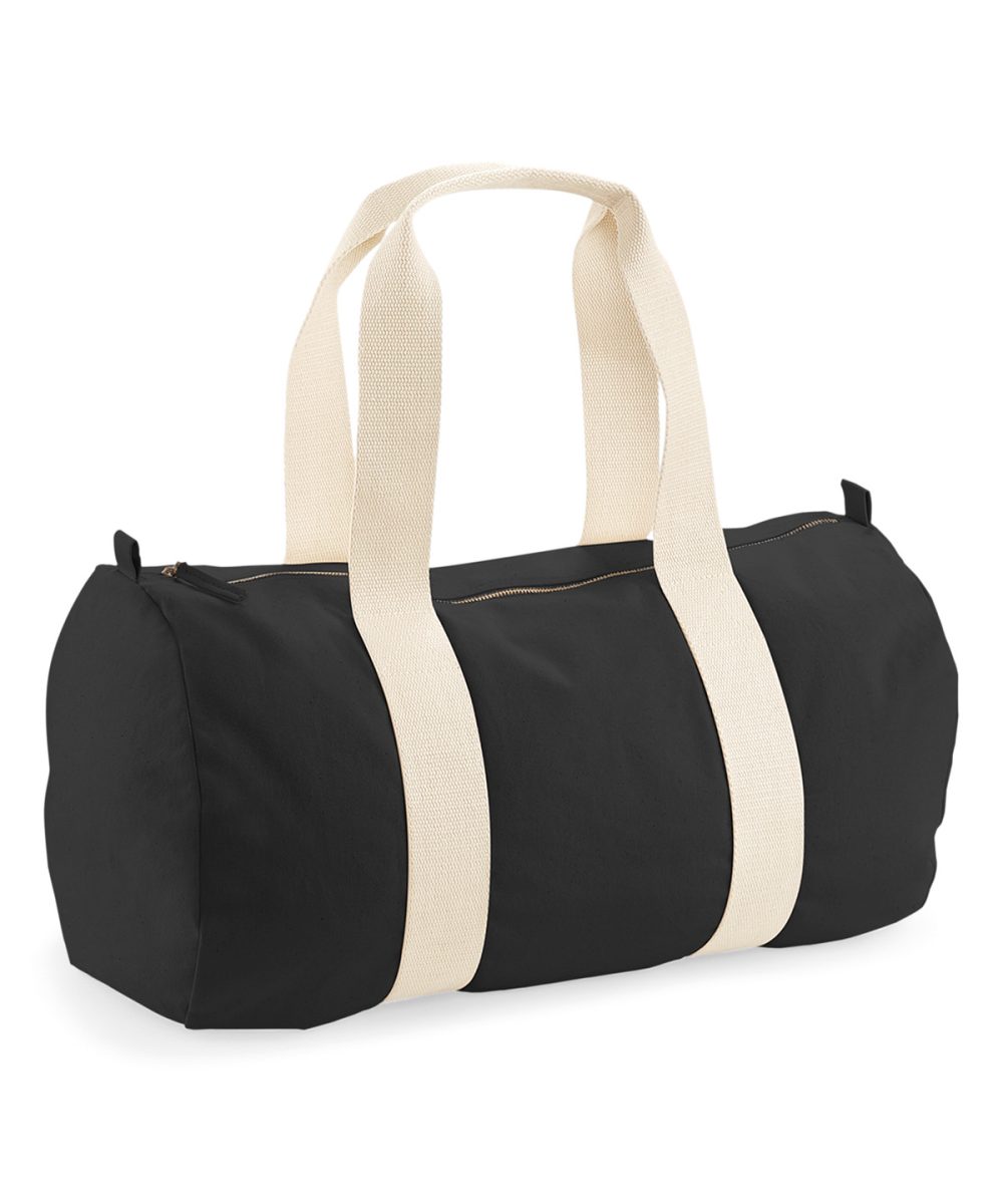 Black EarthAware® organic barrel bag