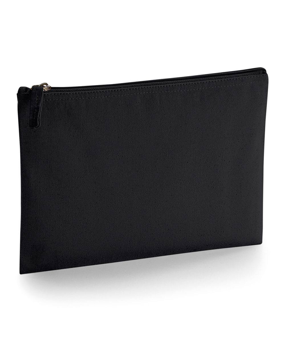 Black EarthAware® organic accessory pouch