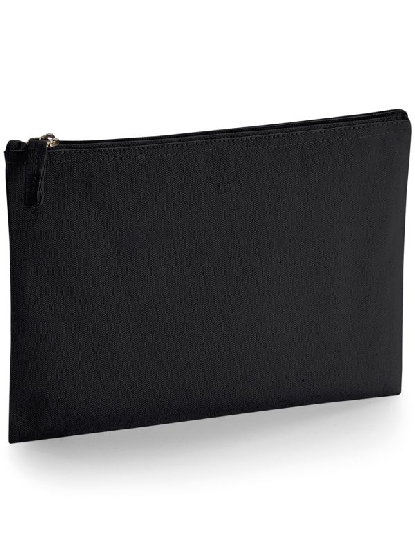 Black EarthAware® organic accessory pouch