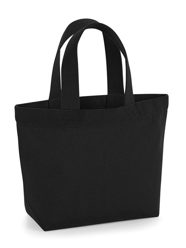 Black EarthAware® organic marina mini tote