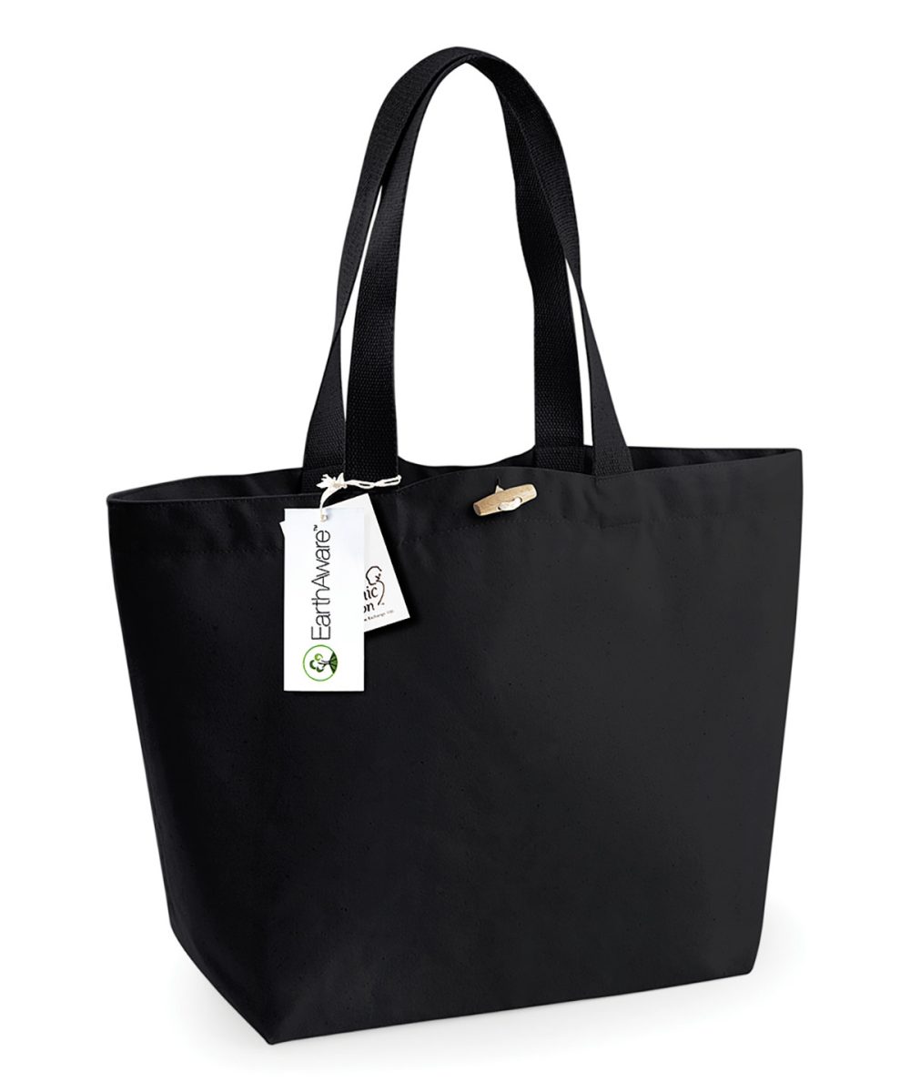 Black EarthAware® organic marina tote