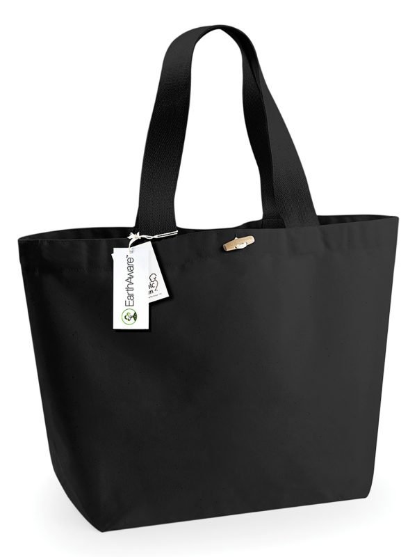 Black EarthAware® organic marina tote XL