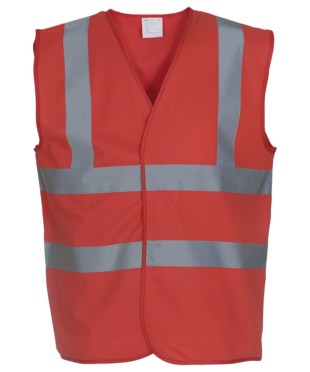 Red* Hi-vis 2-band-and-braces waistcoat (HVW100)