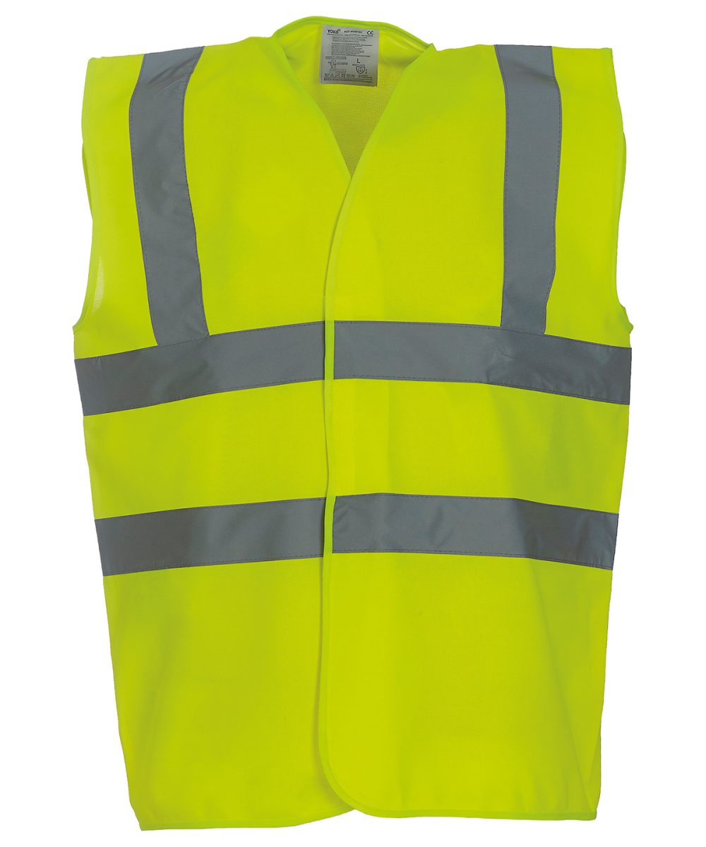 Yellow* Hi-vis 2-band-and-braces waistcoat (HVW100)