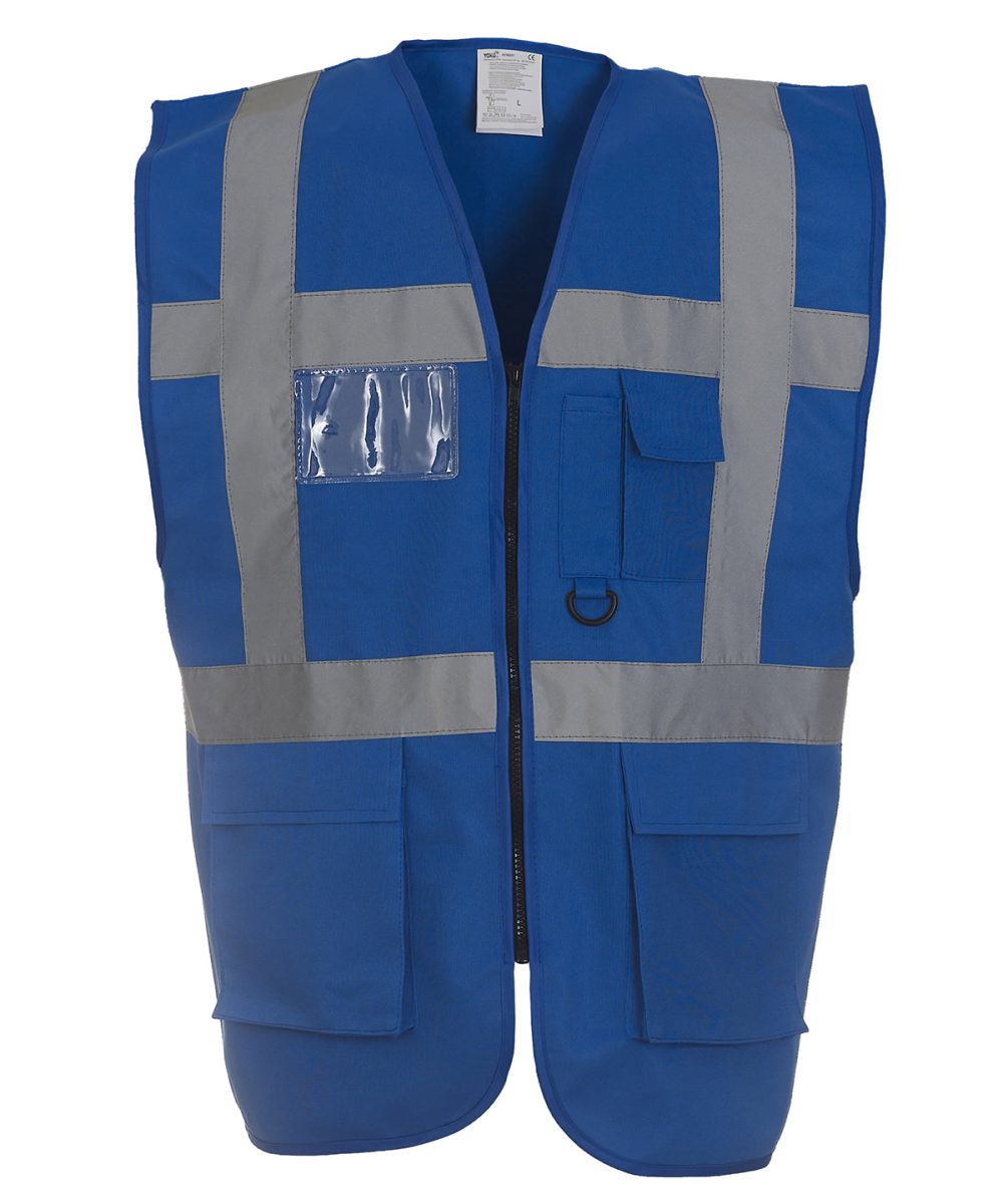 Royal Blue Multifunctional executive hi-vis waistcoat (HVW801)