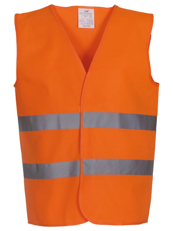 Orange Hi-vis 2-band waistcoat (HVW102)