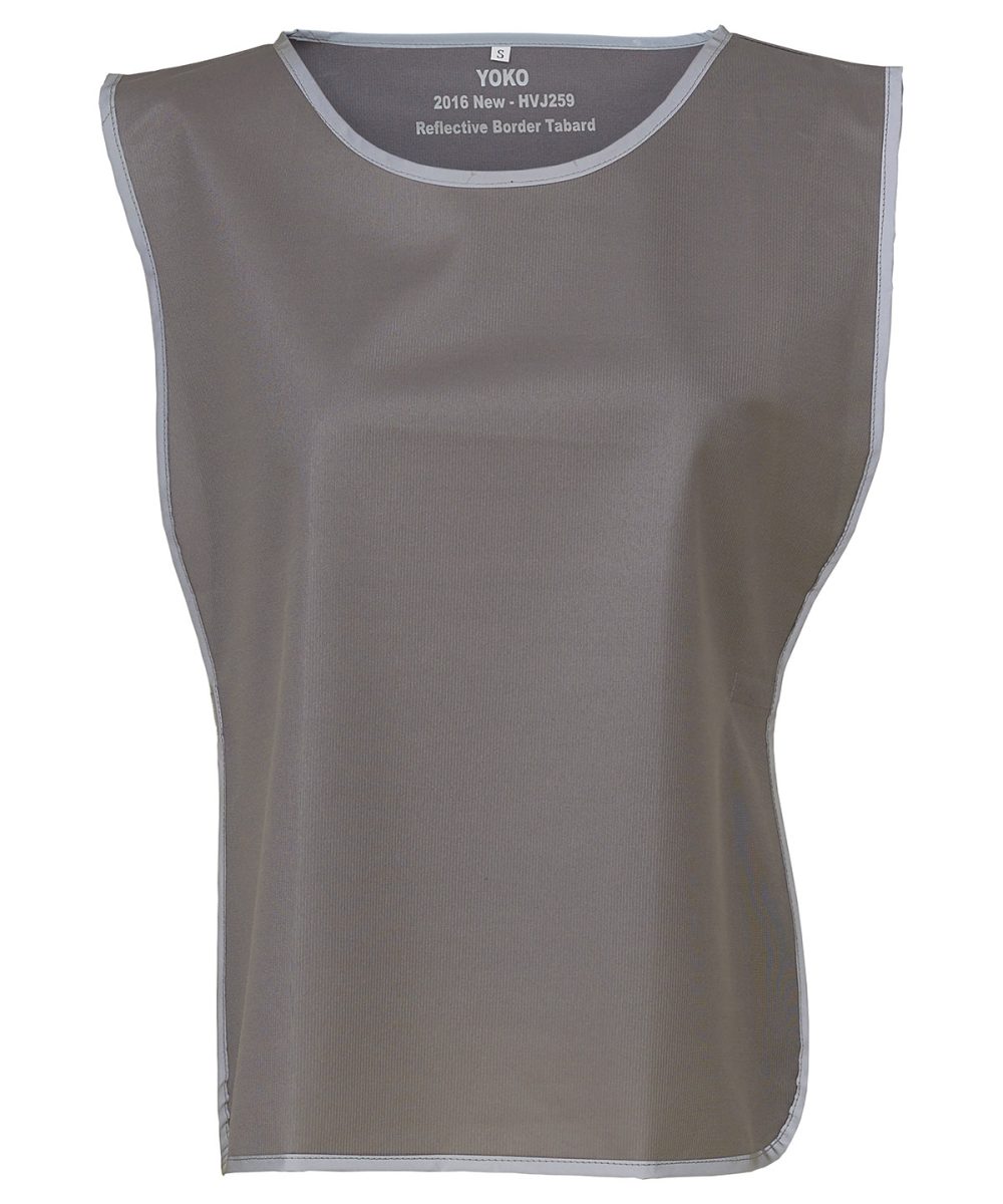 Grey Hi-vis reflective border tabard (HVJ259)