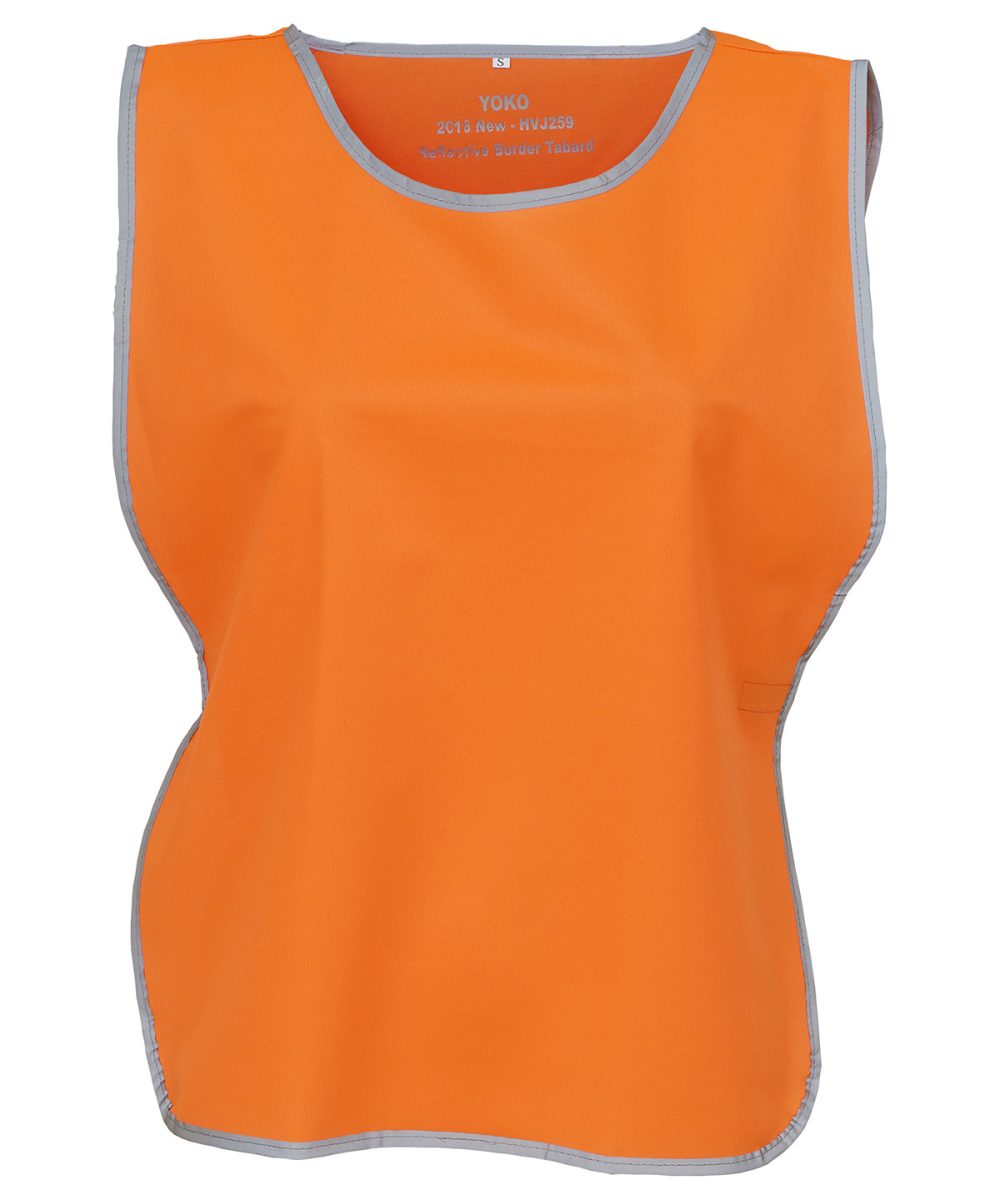 Orange Hi-vis reflective border tabard (HVJ259)