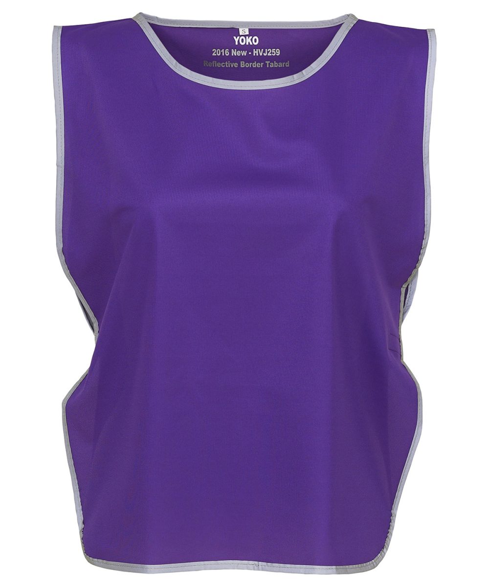 Purple Hi-vis reflective border tabard (HVJ259)