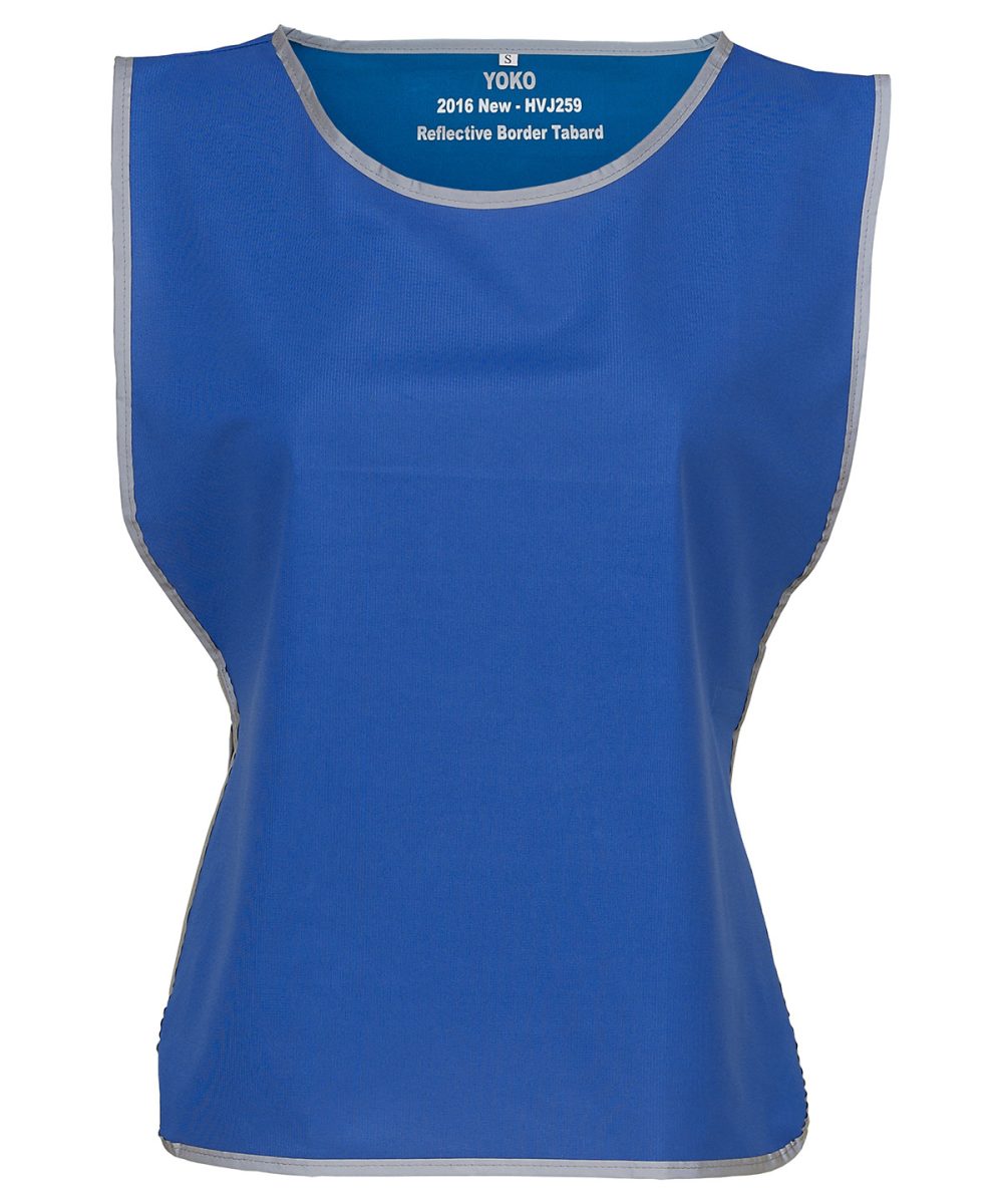 Royal Blue Hi-vis reflective border tabard (HVJ259)
