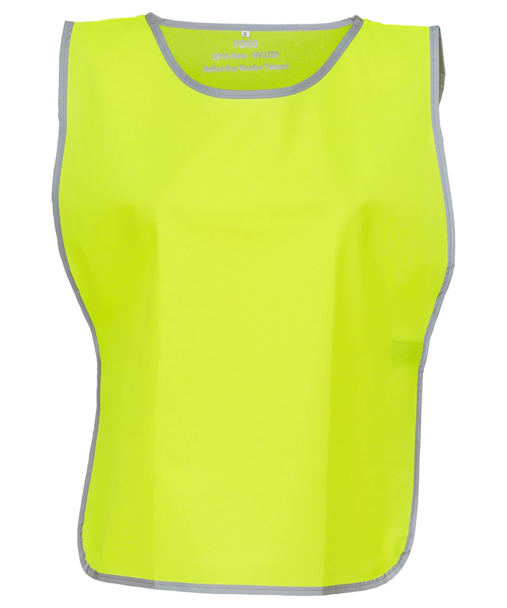 Yellow Hi-vis reflective border tabard (HVJ259)
