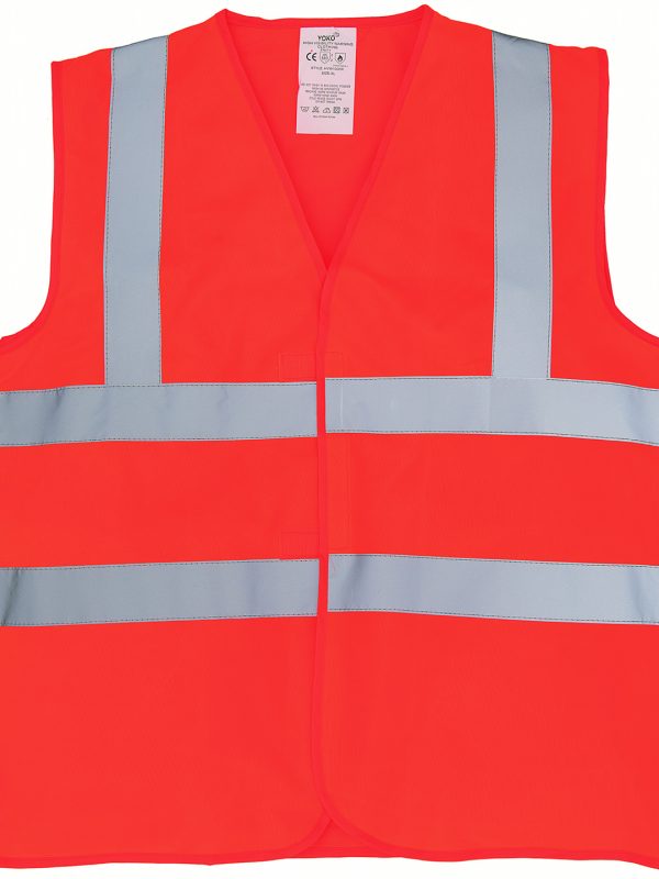 Orange Flame-retardant hi-vis sleeveless waistcoat (HVW100FR)