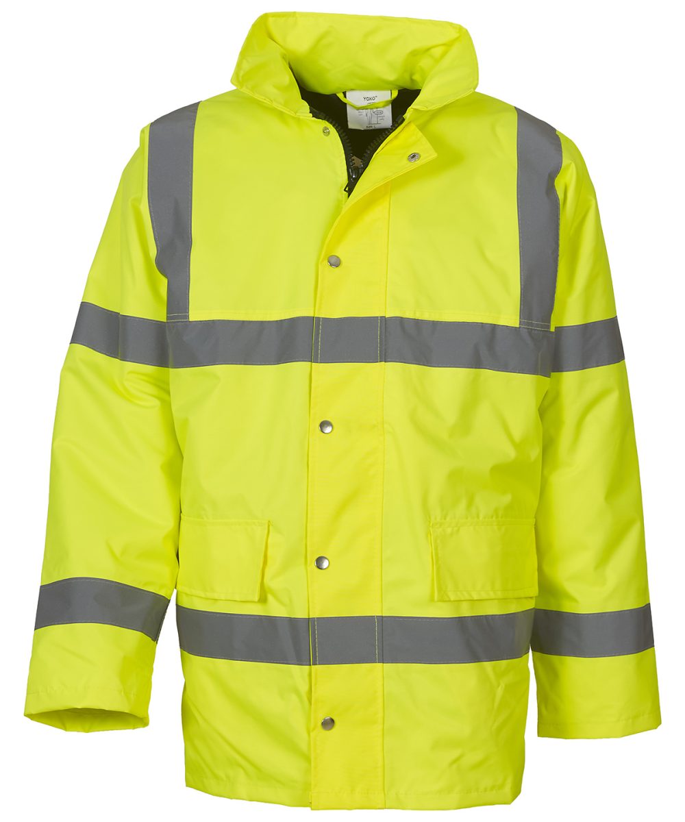 Yellow Hi-vis classic motorway jacket (HVP300)