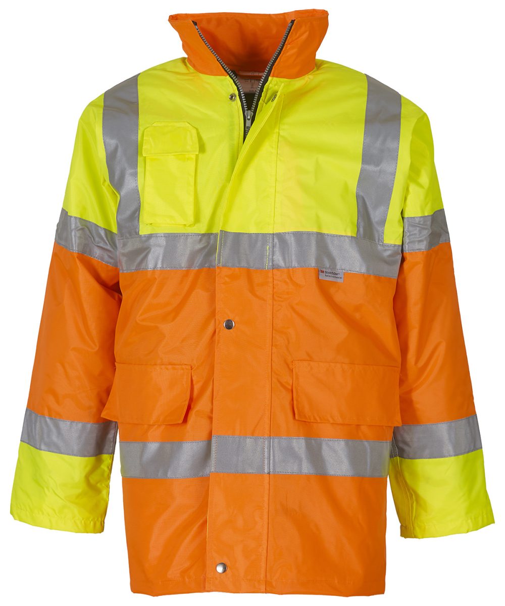 Yellow/Orange Hi-vis contrast jacket (HVP303)