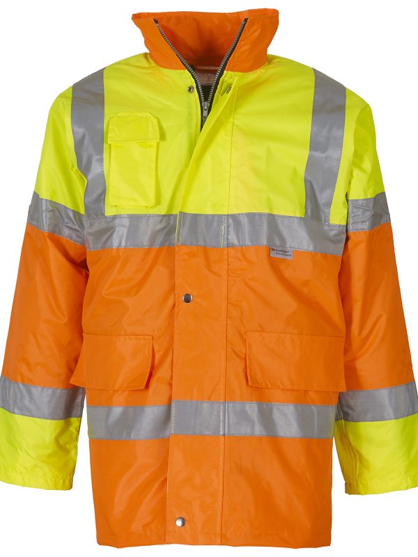 Yellow/Orange Hi-vis contrast jacket (HVP303)