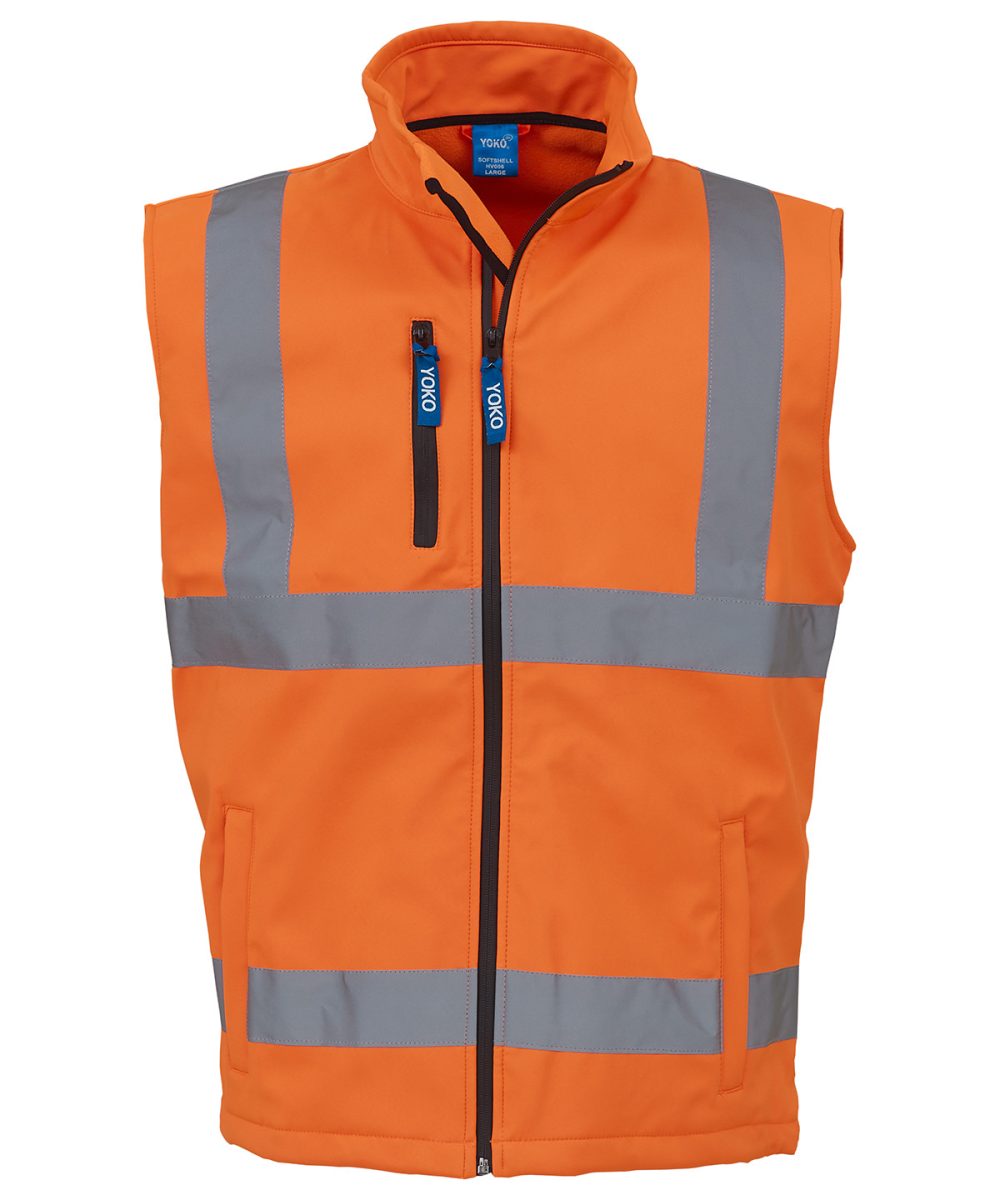 Orange Hi-vis softshell gilet (HV006)