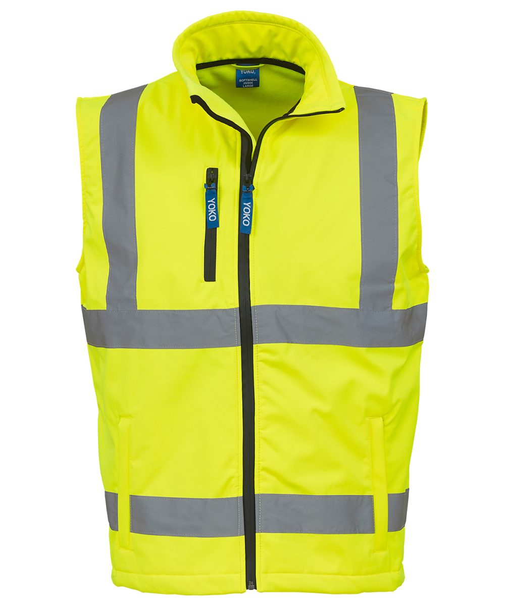 Yellow Hi-vis softshell gilet (HV006)