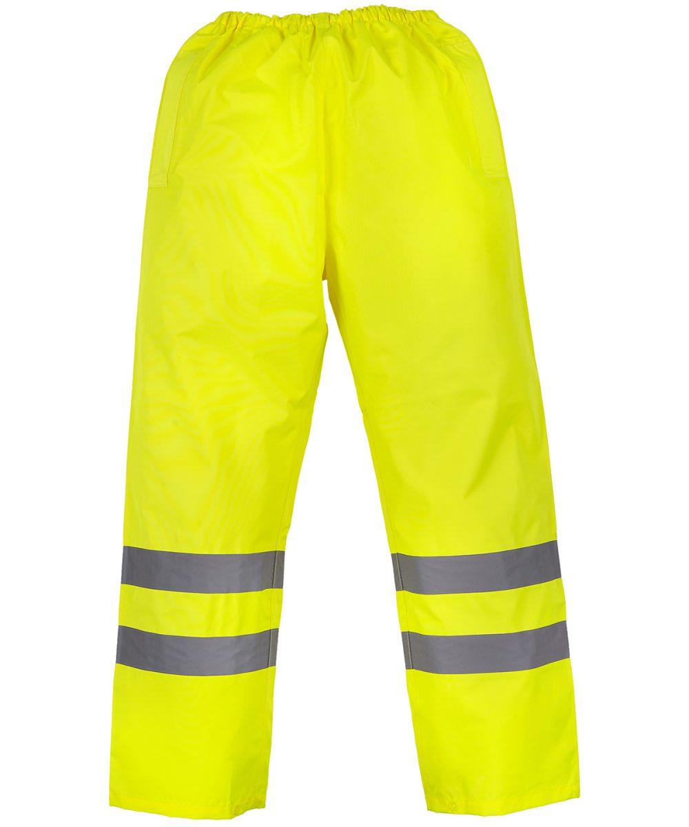 Yellow Hi-vis waterproof overtrousers (HVS461)