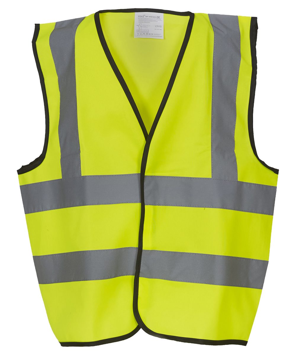 Yellow Kids hi-vis 2 b&b waistcoat (HVW100CH)