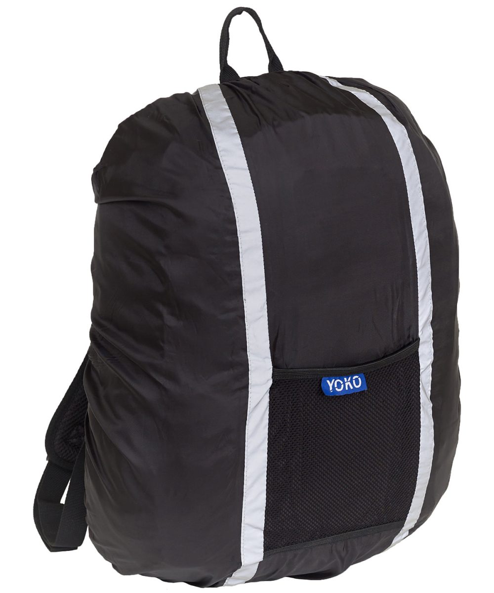 Black Hi-vis rucksack cover (HVW068)