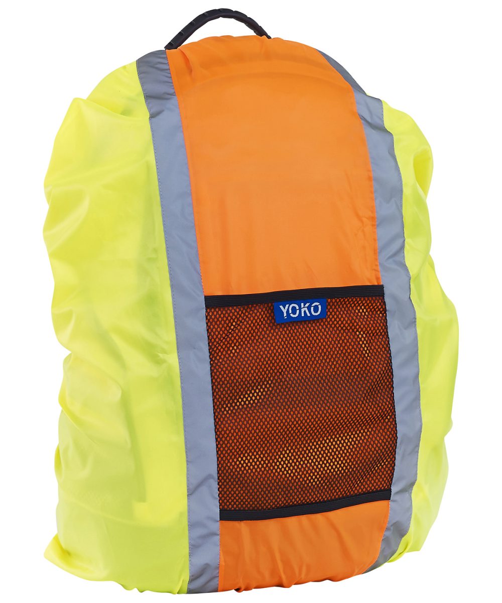 Yellow/Orange Hi-vis rucksack cover (HVW068)