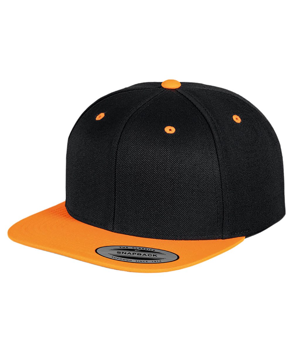 Black/Neon Orange The classic snapback 2-tone  (6089MT)